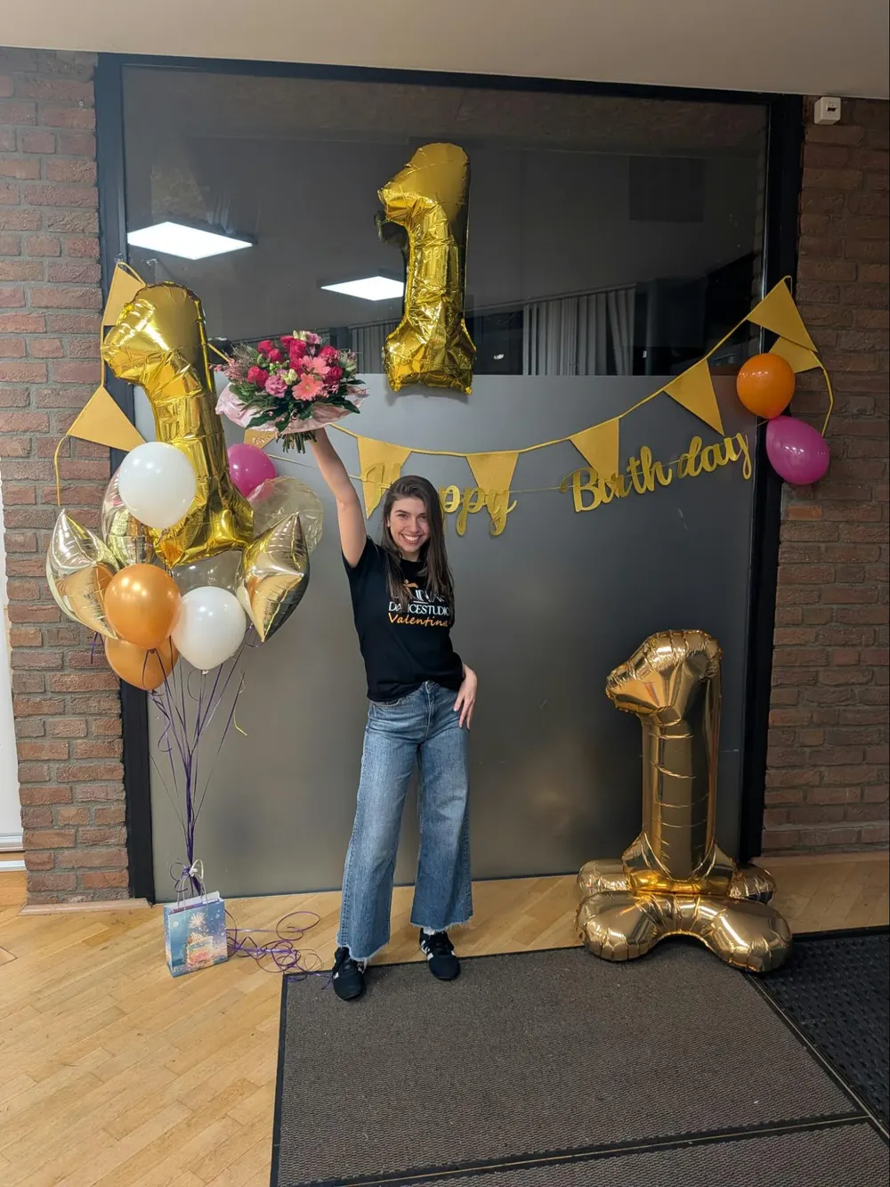 Valentina Meo, Inhaberin von LaTinas Dancestudio, beim ersten Geburtstag des Studios in St. Tönis