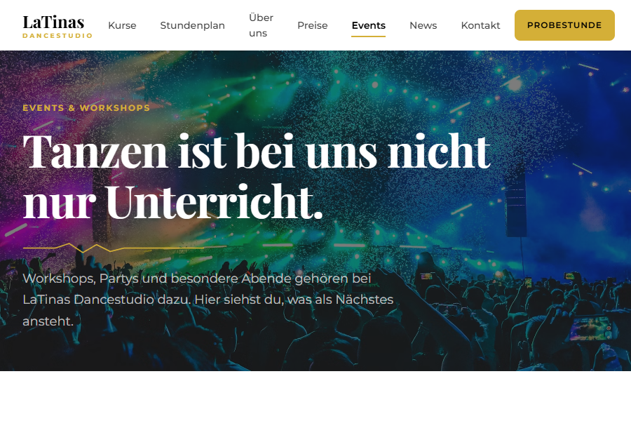 Vorschau Events