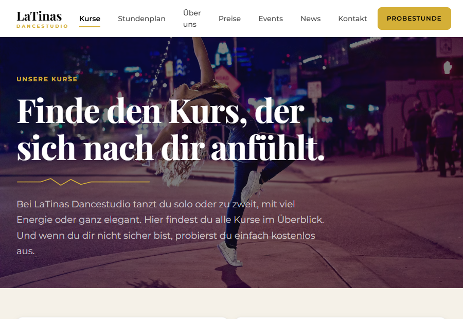Vorschau Kurse
